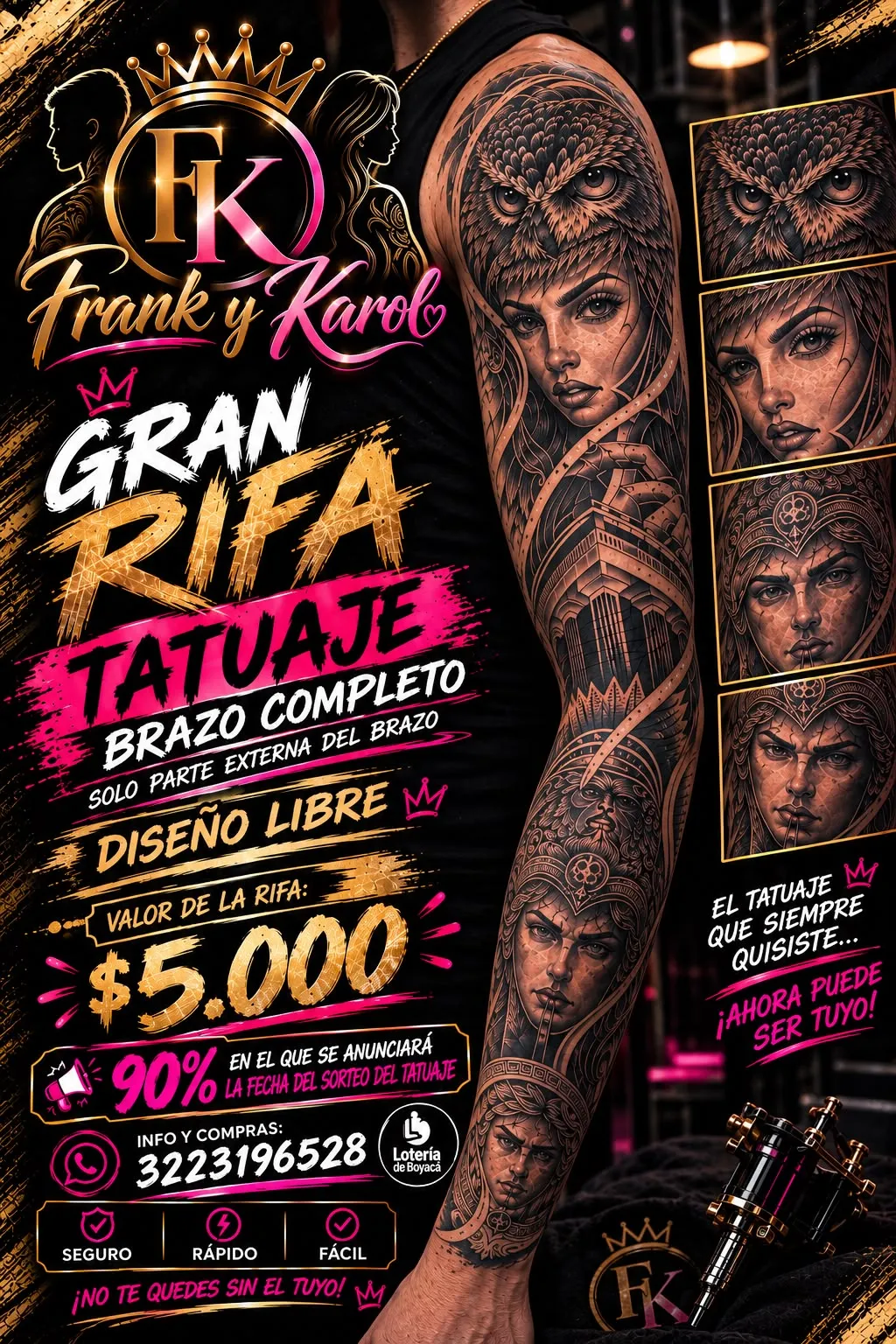 ¡HÁGASE EL TATUAJE DE SUS SUEÑOS!